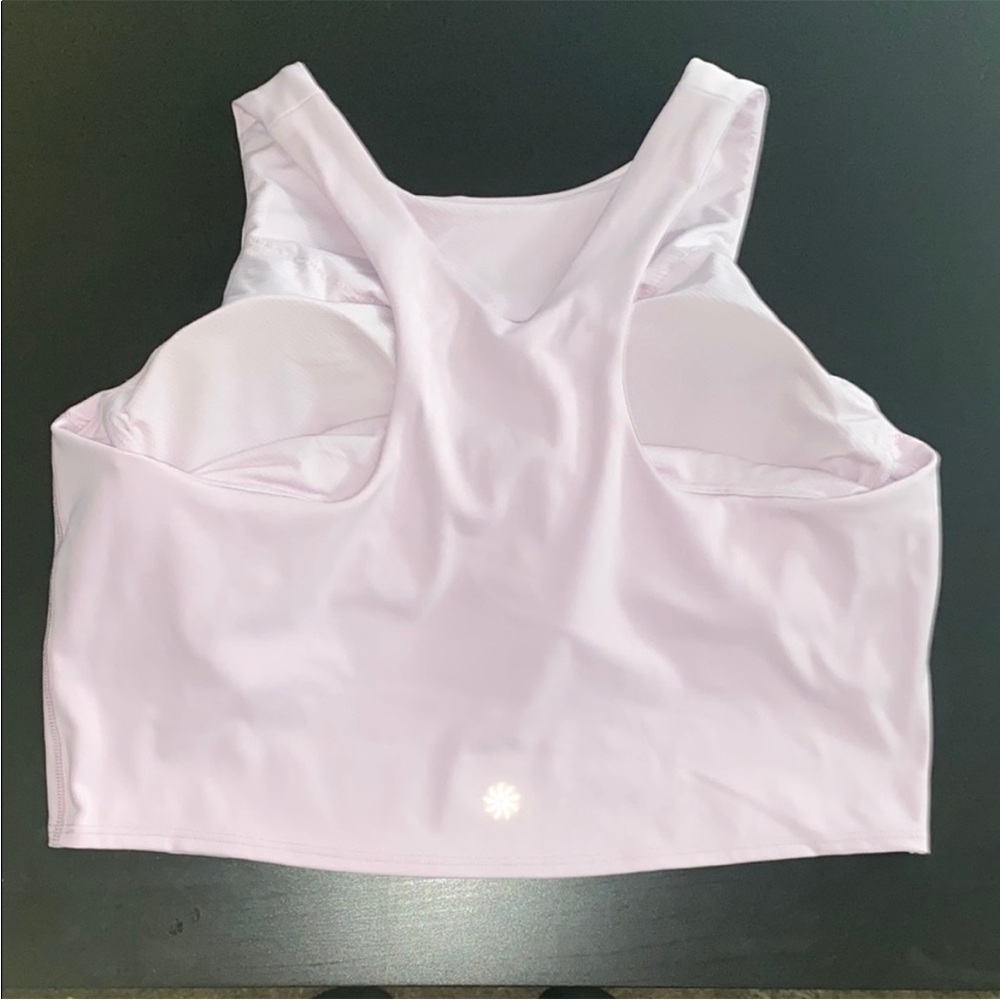 Athleta Conscious Crop SuperSonic D-FD Pale Pink L - Picture 4 of 6